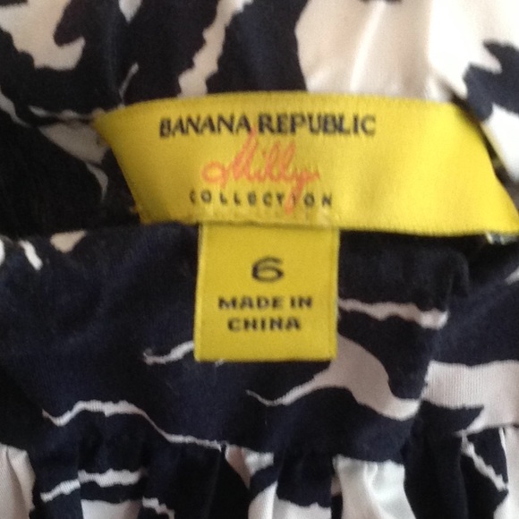 Blue and white Milly for Banana Republic skirt - Picture 2 of 3